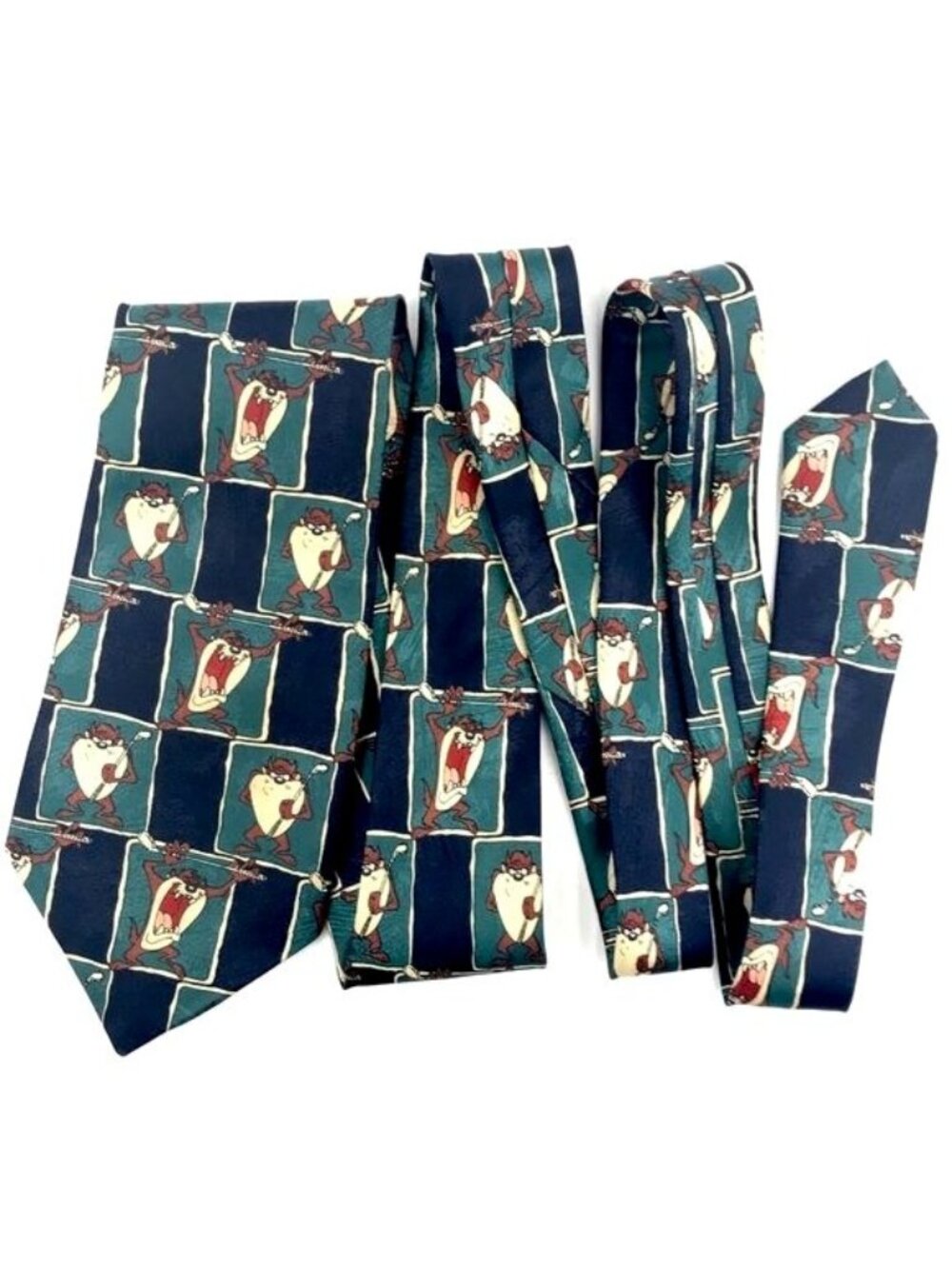 Vintage Looney Tunes Novelty Tie Tasmanian Devil Golf Club 60" x 3-3/4"